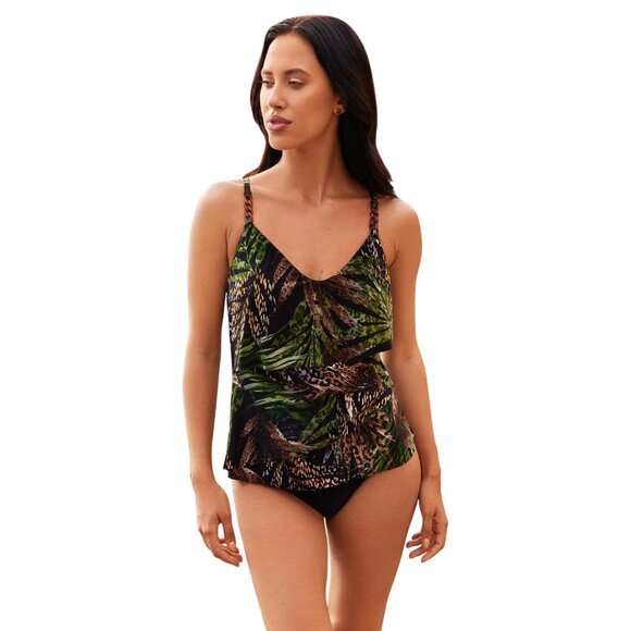 NWT Magicsuit Nighthawk Soft Cup Adjustable Tankini Top Black / Multi 12 - Picture 5 of 10